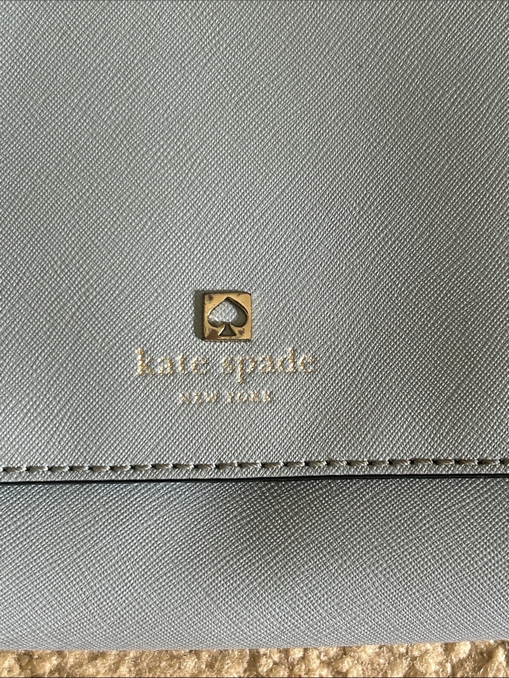 Kate Spade New York Light Blue Crossbody with Silvee Hardware and Logo Accent - Picture 9 of 10